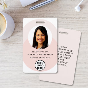 Logo Photo Pink ID Badge
