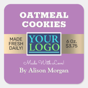 Logo/Photo Product Label DIY Name Info, Lavender