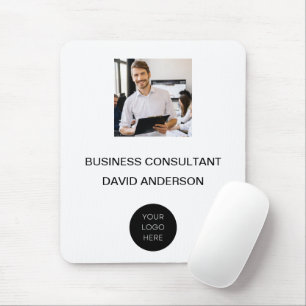 Logo Photo Professional Modern Minimalist Mouse Pad