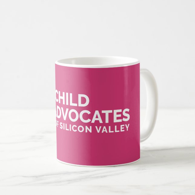 Logo Pink Coffee Mug (Front Right)
