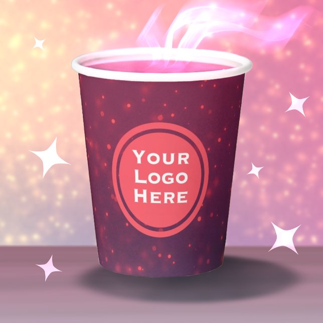 Logo pink paper cup  (Creator Uploaded)