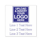 Logo plus Business Address Label or 3 Lines Text