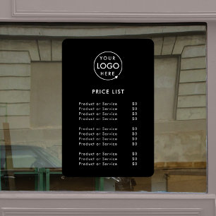 Logo Price List   Black Business Modern Minimalist