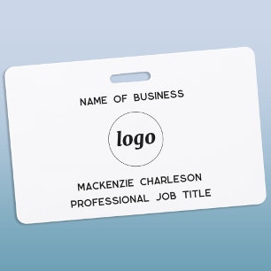 Logo Professional Business Name ID Badge