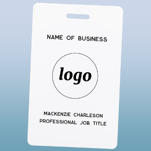 Logo Professional Business Name ID Badge