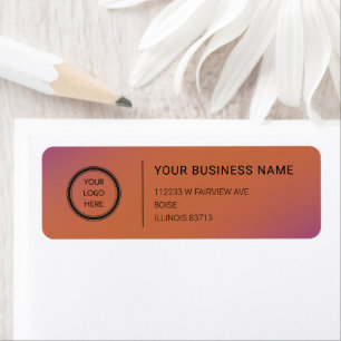 Logo Professional Business Return Address Label