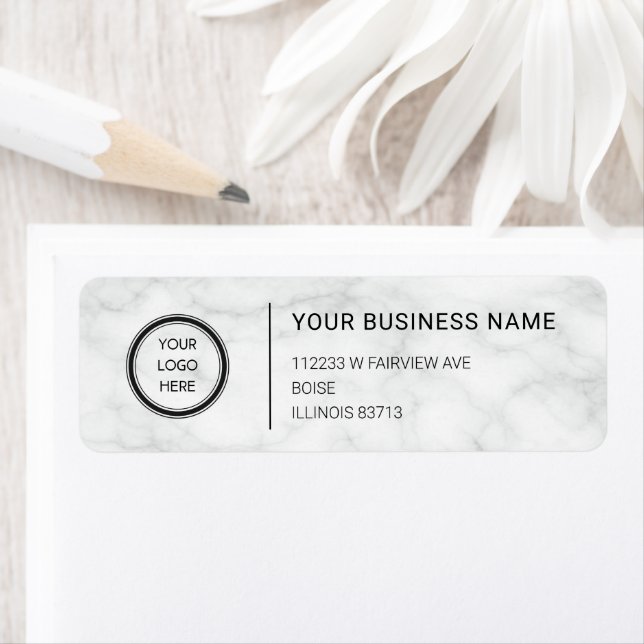 Logo Professional Business Return Address Label (Insitu)