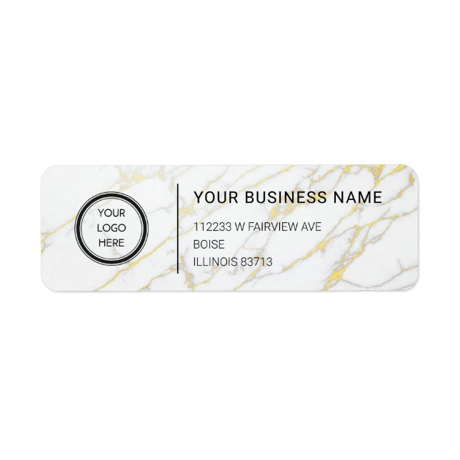 Logo Professional Business Return Address Label (Front)