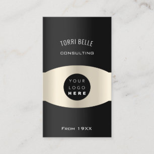 Logo Professional  Consulting Investment Black Lux Business Card