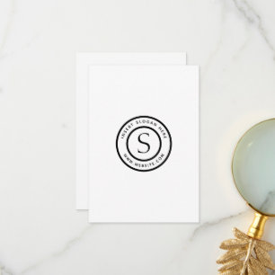 Logo Professional Plain Simple Modern Thank You Card