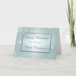 Logo & Promo Business Merry Christmas Greeting Holiday Card
