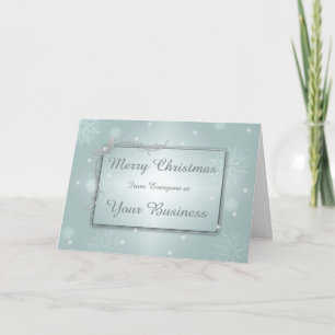 Logo & Promo Business Merry Christmas Greeting Holiday Card