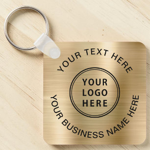 Logo Promotional Gold Key Ring