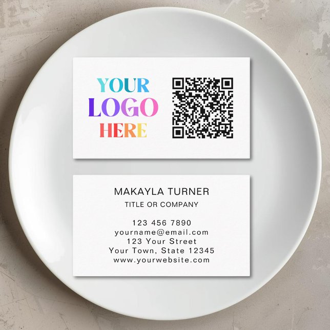 Logo QR Code Business Card (Creator Uploaded)