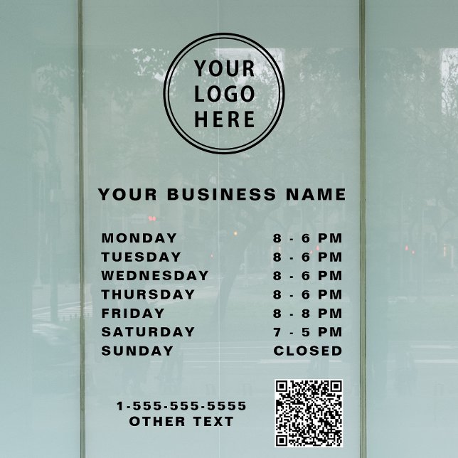 Logo QR Code Business Hours (Creator Uploaded)