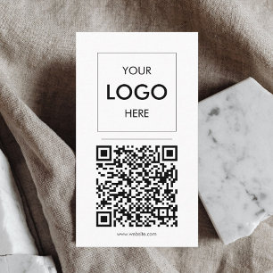 Logo QR Code Minimalist Professional Business Card