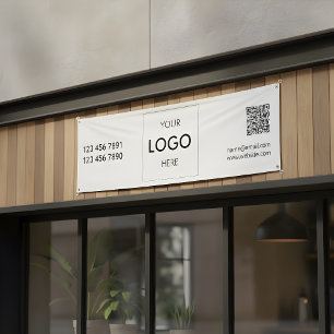 Logo QR Code Modern Banner