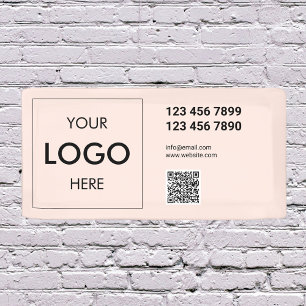 Logo QR Code Modern Professional Banner