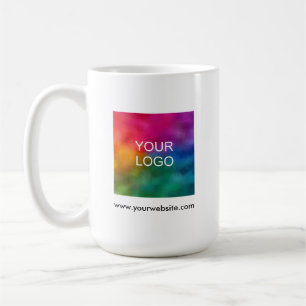 Logo QR Code Scan Me Modern Elegant Simple Coffee Mug