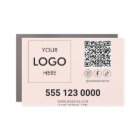 Logo QR Code Social Media Car Magnet