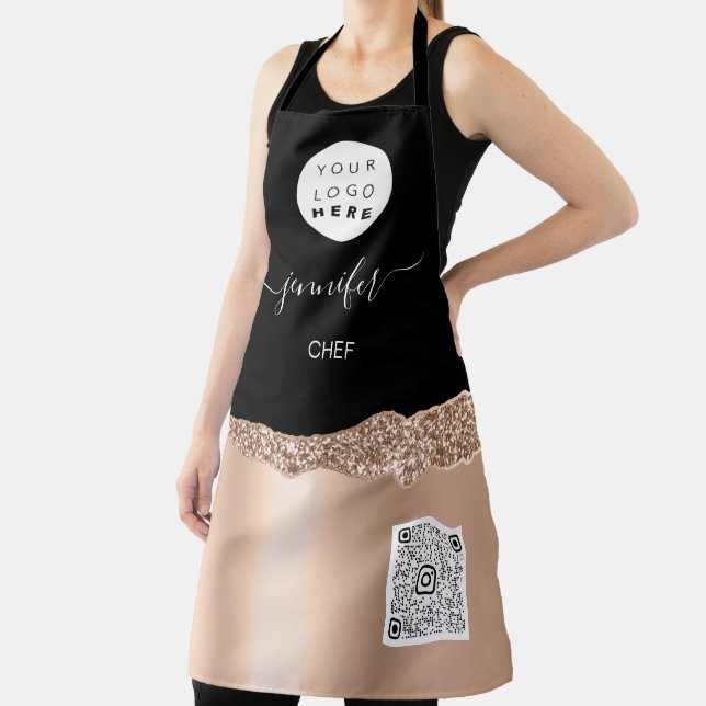 Logo Restaurant Bakery Catering Cake  Name Rose Apron (Insitu)