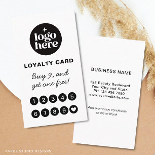 Logo Reward Punch Professional Loyalty Card
