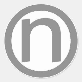 logo round classic round sticker