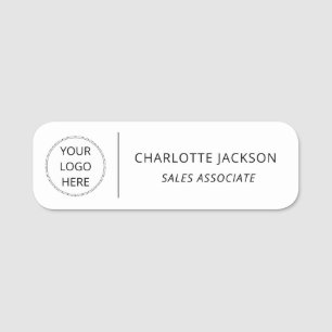 Logo Sales Associate Name Tag