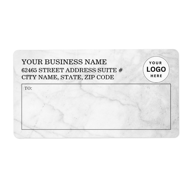 Logo Shipping Business Professional Label (Front)