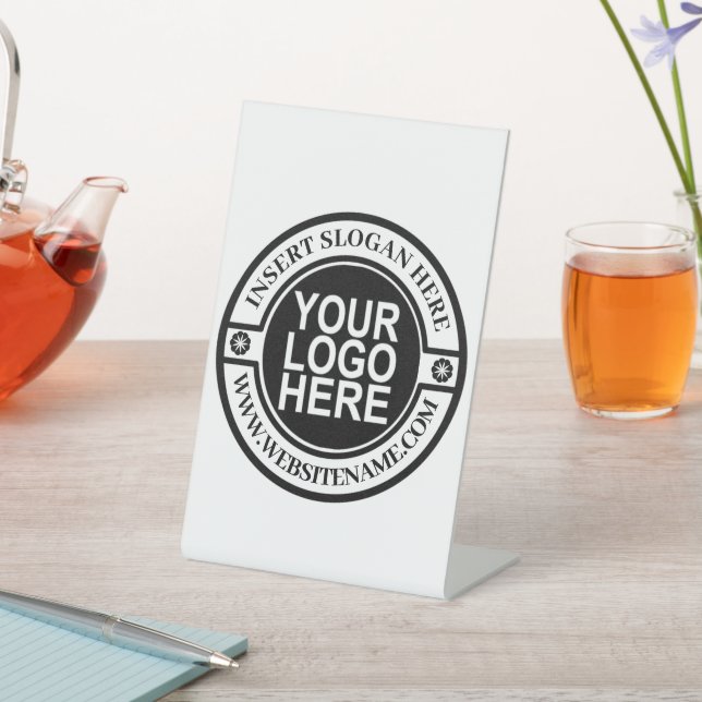 Logo Simple Modern Professional Create Your Own  Pedestal Sign (In SItu)