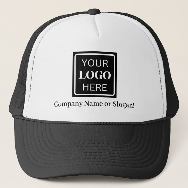 Logo Slogan Business / Company  Trucker Hat (Front)