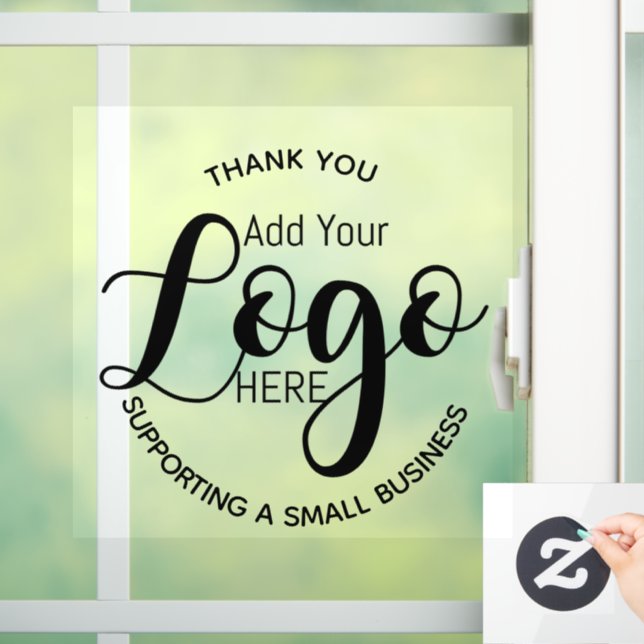 Logo sticker thank you Supporting A Small Business (Home)