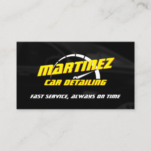 Logo style speed metre business card