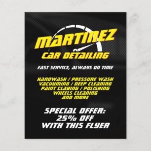 Logo style speed metre  flyer