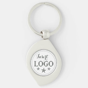 Logo Swirl Keychain for Business Promotion