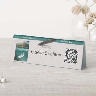 Logo Taupe Teal Author's Promotional Material