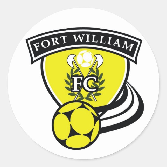 Logo -Team Kit - Fort William High... - Customised Classic Round Sticker (Front)