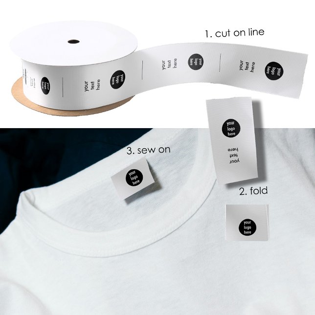 Logo & Text Clothing Labels Sew On Sewing Label Satin Ribbon (Logo & Text Clothing Labels Sew On Sewing Label Satin Ribbon)