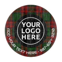 LOGO & TEXT | Custom Business Glass Cutting Board