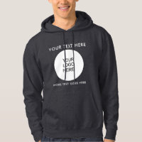 Logo Text Mens Dark Grey Template Double Sided