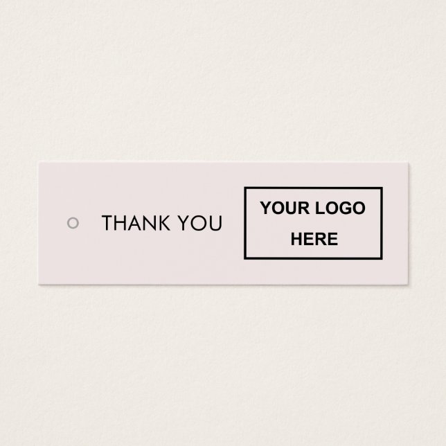 Logo Thank You Clothes Hang Tag (Front)