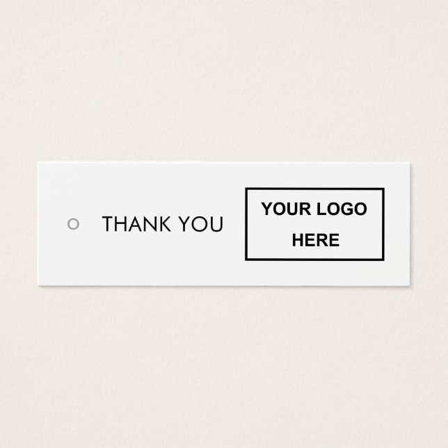 Logo Thank You Clothes Hang Tag (Front)