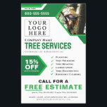 Logo Tree Service Business Flyer<br><div class="desc">Rectangle Logo Logo Tree Service Business Flyer with easy to personalise templates with company rectangle logo, custom photo, business photo, phone number, discount offer, website, services, license number, insured, bonded, and call to action. Perfect flyer for tree cutting, tree removal, tree diagnostic, and tree planting and shaping businesses. This promotional...</div>