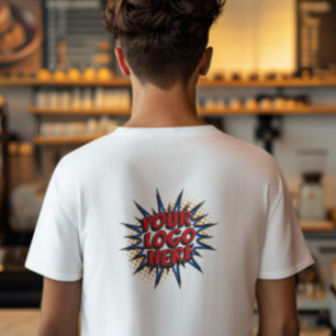 Logo Upload Template - Back - Create Your Own T-Shirt