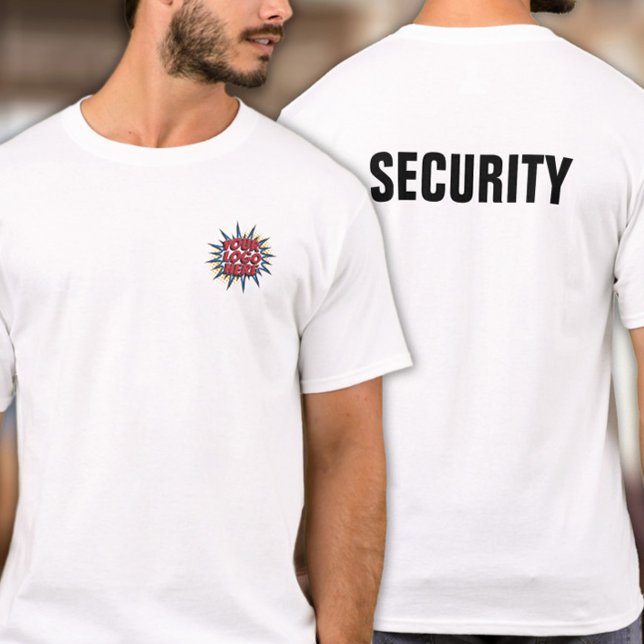 Logo Upload Template on Front - Your Text on Back T-Shirt (Creator Uploaded)