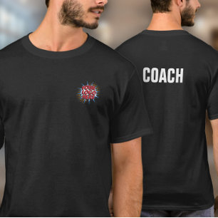 Logo Upload Template on Front - Your Text on Back T-Shirt