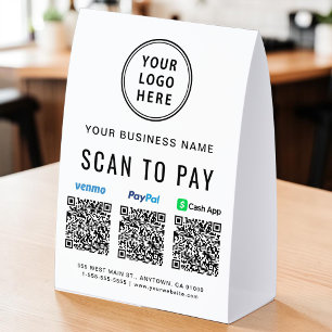 Logo Venmo PayPal CashApp QR Code Scan To Pay