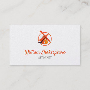 Logo Wind Turbine Holland Landmark Business Card