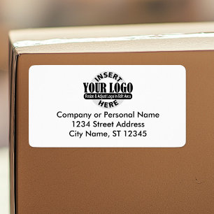 Logo with Business Return Address Shipping Label
