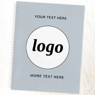 Logo with Text and QR Code Promotional Business Notebook